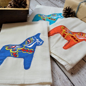 Dala Horse 30x30 Tea Towel (4) - New Color Options!