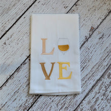 Wine Lovers - LOVE Wine 30x30 Tea Towel (4)