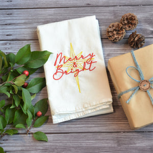 Winter - Merry & Bright 30x30 Tea Towel (4)