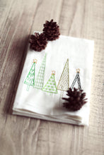 Winter - Christmas Trees 30x30 Tea Towel (4)