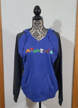 ONLY 2 LEFT! WOMENS MN HOODED RAGLAN V-NECK SWEATSHIRT