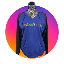 ONLY 2 LEFT! WOMENS MN HOODED RAGLAN V-NECK SWEATSHIRT