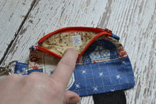 Camper Shaped Coin Purse -Re-Purposed Fabric - Group A - (3)