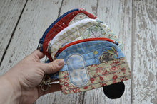 Camper Shaped Coin Purse -Re-Purposed Fabric - Group B - (3)