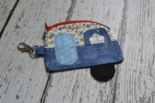 Camper Shaped Coin Purse -Re-Purposed Fabric - Group C - (3)
