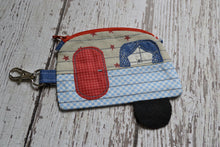 Camper Shaped Coin Purse -Re-Purposed Fabric - Group D - (3)