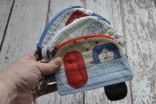 Camper Shaped Coin Purse -Re-Purposed Fabric - Group D - (3)