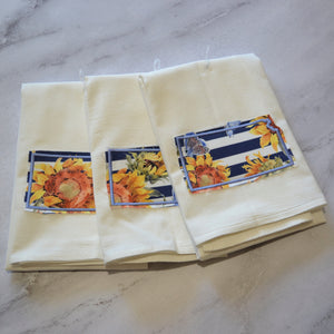 Sunflower Raggy Floral State 30x30 Tea Towel (4)