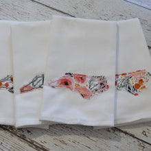 Winter Rose Raggy Floral State 30x30 Tea Towel (4)