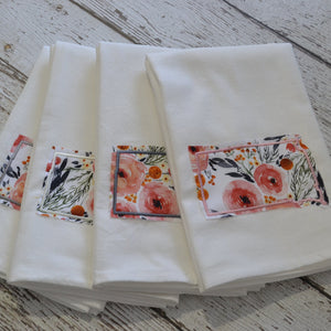 Winter Rose Raggy Floral State 30x30 Tea Towel (4)