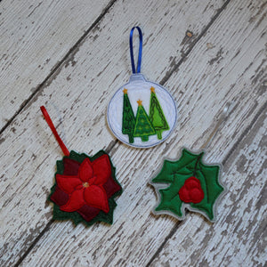 NEW! WINTER - Holiday Felt Ornaments (6)