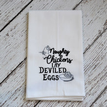 NEW! Funny Chicken - Naughty Chickens 30x30 Tea Towel (4)