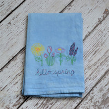 NEW! Spring - Hello Spring Hand Dyed 30x30 Tea Towel (2)