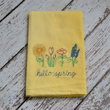 NEW! Spring - Hello Spring Hand Dyed 30x30 Tea Towel (2)