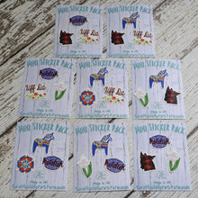 MINI STICKER PACKS (case of 6 packs, 3 stickers per pack)