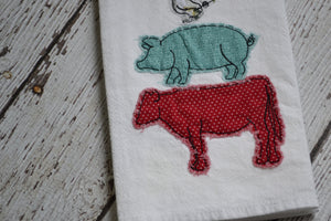 Farm Animals 30x30 Tea Towel (4)