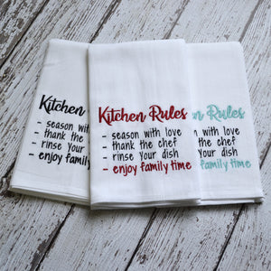 Kitchen Rules 30x30 Tea Towel (4)