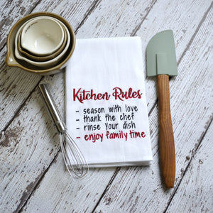 Kitchen Rules 30x30 Tea Towel (4)