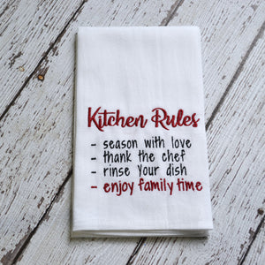 Kitchen Rules 30x30 Tea Towel (4)