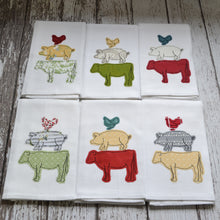 Farm Animals 30x30 Tea Towel (4)