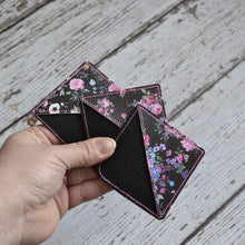 Corner Bookmark - Black Florals (12)