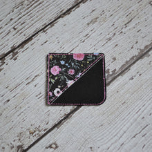 Corner Bookmark - Black Florals (12)