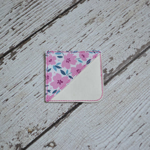 Corner Bookmark - Pink Florals (12)