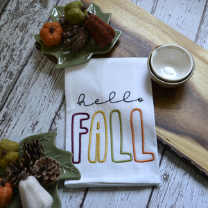 Hello Fall Tea Towel 30x30 Tea Towel (4)