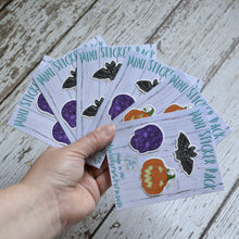 MINI FALL STICKER PACKS (case of 6 packs, 3 stickers per pack)