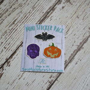 MINI FALL STICKER PACKS (case of 6 packs, 3 stickers per pack)