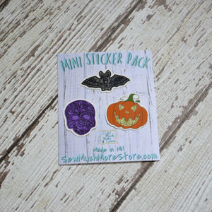 MINI FALL STICKER PACKS (case of 6 packs, 3 stickers per pack)