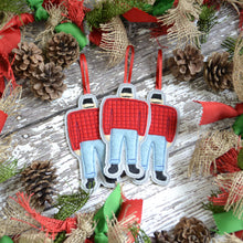 NEW! Lumberjack Felt Ornaments (6)