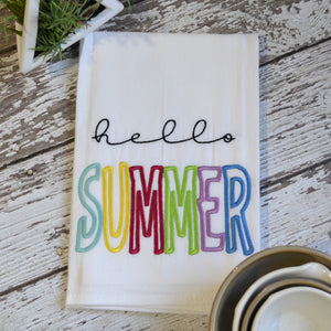 NEW - Hello Summer Tea Towel 30x30 Tea Towel (4)