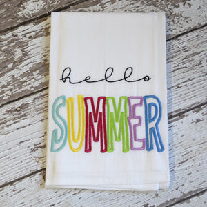 NEW - Hello Summer Tea Towel 30x30 Tea Towel (4)
