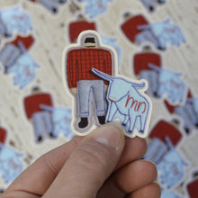 'EMBROIDERED' STICKERS (pack of 6 per design)
