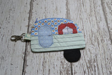Camper Shaped Coin Purse -Re-Purposed Fabric - Group E - (3)