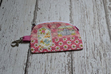 Camper Shaped Coin Purse -Re-Purposed Fabric - Group G - (3)