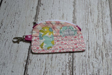 Camper Shaped Coin Purse -Re-Purposed Fabric - Group G - (3)