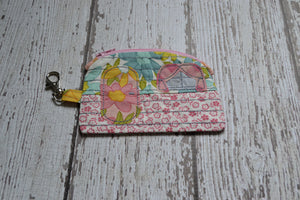 Camper Shaped Coin Purse -Re-Purposed Fabric - Group H - (3)