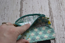 Camper Shaped Coin Purse -Re-Purposed Fabric - Group N - (3)