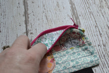 Camper Shaped Coin Purse -Re-Purposed Fabric - Group P - (3)