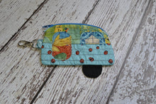 Camper Shaped Coin Purse -Re-Purposed Fabric - Group R - (3)