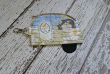 Camper Shaped Coin Purse -Re-Purposed Fabric - Group S - (3)