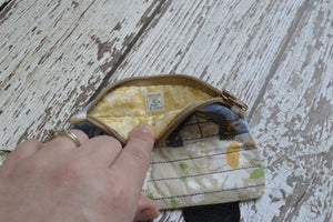 Camper Shaped Coin Purse -Re-Purposed Fabric - Group S - (3)