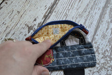 Camper Shaped Coin Purse -Re-Purposed Fabric - Group T - (3)