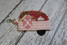 Camper Shaped Coin Purse -Re-Purposed Fabric - Group T - (3)