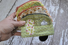 Camper Shaped Coin Purse -Re-Purposed Fabric - Group U - (3)