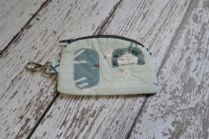 Camper Shaped Coin Purse -Re-Purposed Fabric - Group V - (3)