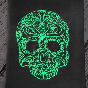 Fall - Glow in Dark Lace Skull 30x30 Tea Towel (2)