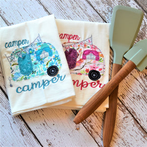 Camper Sweet Camper 30x30 Tea Towel (4)